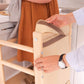Detail of Wood and Hearts Toddler Standing Tower Natural