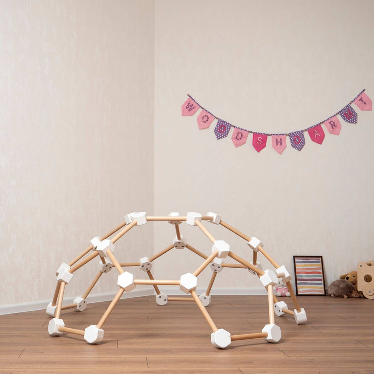 Wood and Hearts Wooden Climbing Dome