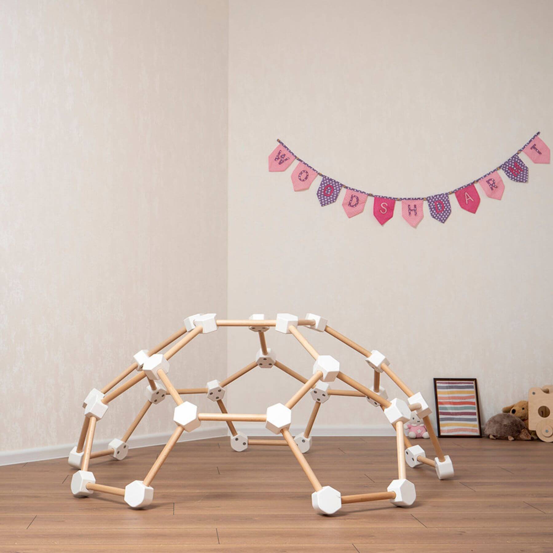 Wood and Hearts Wooden Climbing Dome
