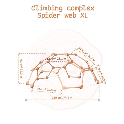 Wood and Hearts Wooden Climbing Dome XL