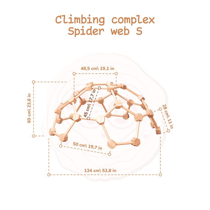 Wood and Hearts Wooden Climbing Dome S