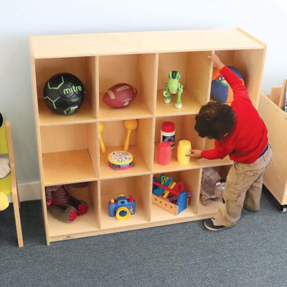 Whitney Brothers 12 Cubby Backpack Storage Cabinet - Lifestyle