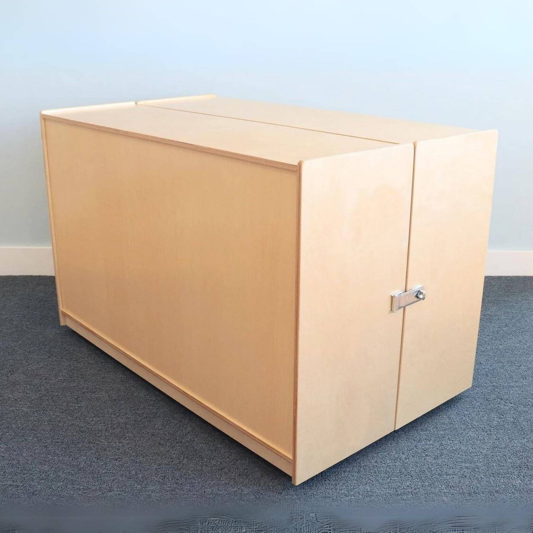 Whitney Brothers 20 Tray Fold And Roll Storage Cabinet - Back
