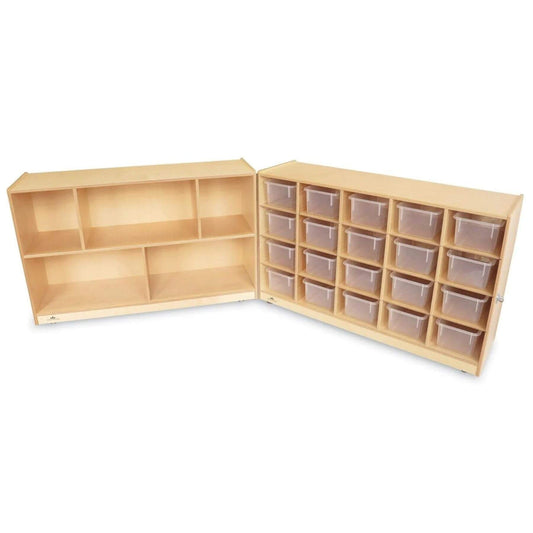 Whitney Brothers 20 Tray Fold And Roll Storage Cabinet