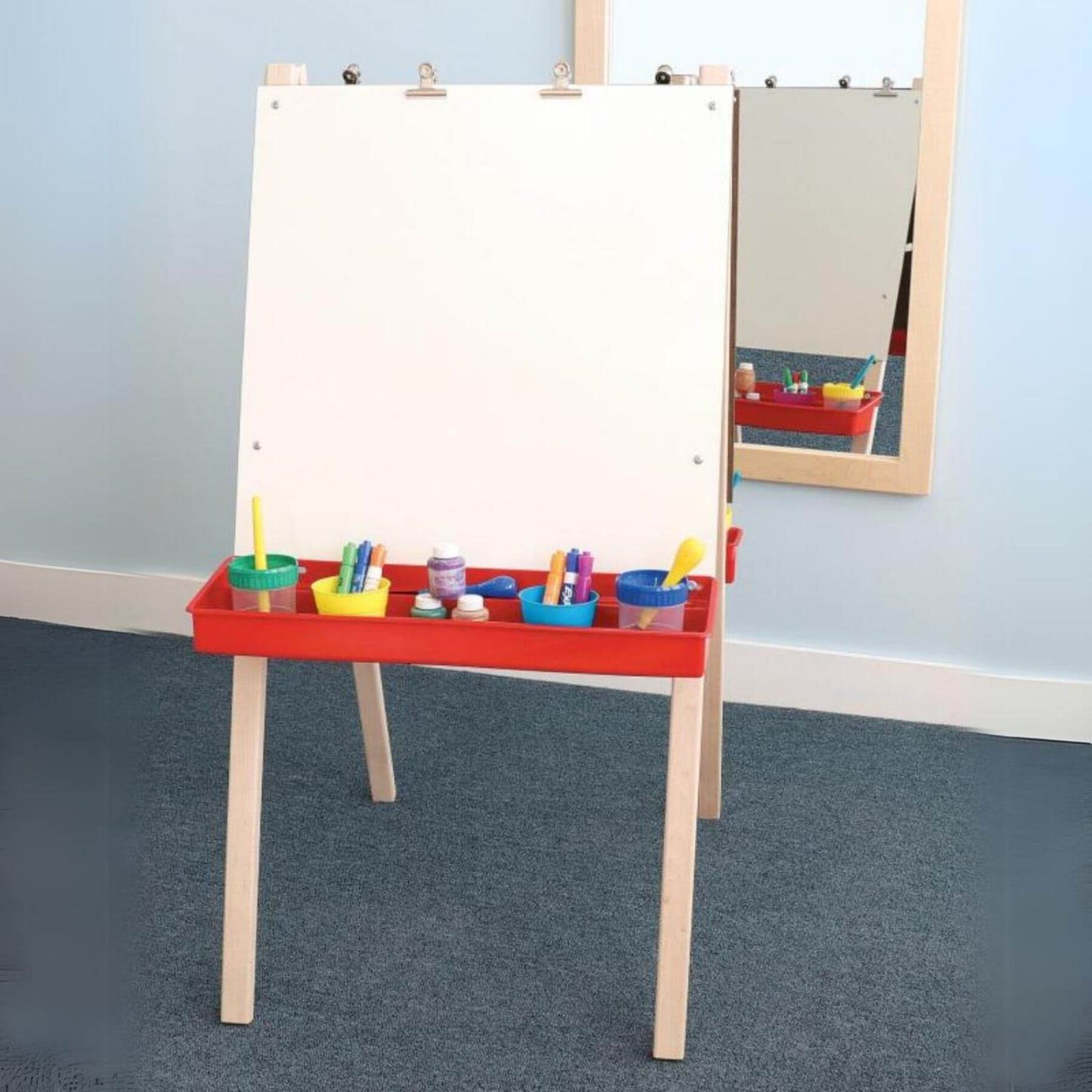Whitney Brothers Adjustable Double Easel With Dry Erase Panels - Lifestyle