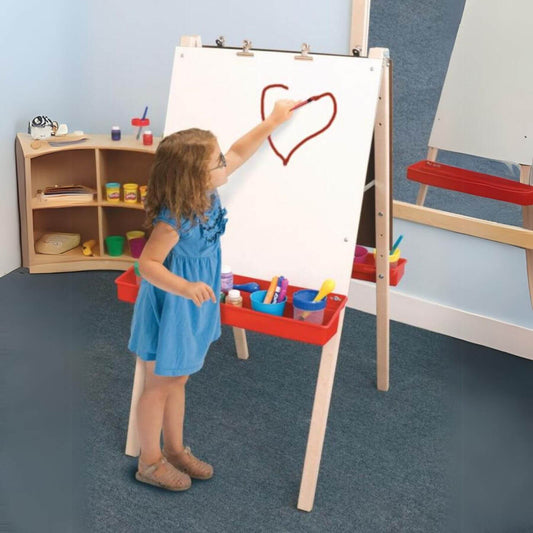 Whitney Brothers Adjustable Double Easel With Dry Erase Panels - Lifestyle