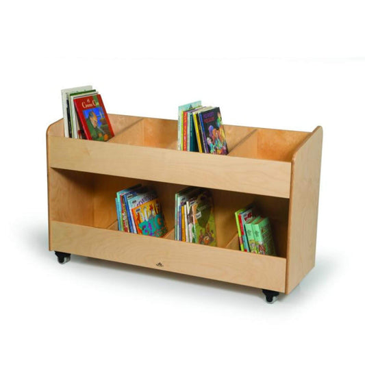 Whitney Brothers Eight Section Mobile Book Organizer