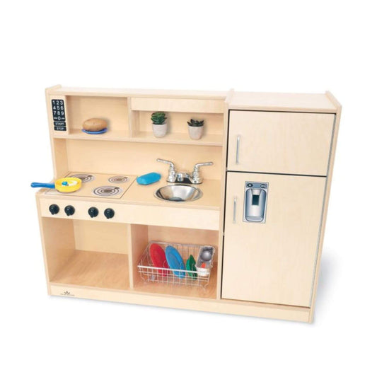Whitney Brothers Let's Play Toddler Kitchen Combo Natural
