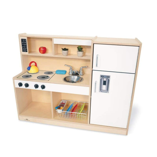 Whitney Brothers Let's Play Toddler Kitchen Combo White