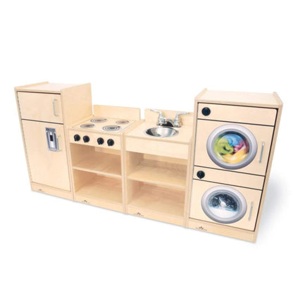Whitney Brothers Let's Play Toddler Kitchen Ensemble Natural