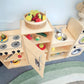Whitney Brothers Let's Play Toddler Kitchen Ensemble Natural - Lifestyle