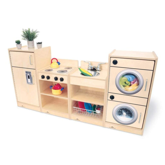 Whitney Brothers Let's Play Toddler Kitchen Ensemble Natural