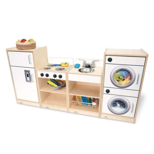 Whitney Brothers Let's Play Toddler Kitchen Ensemble White