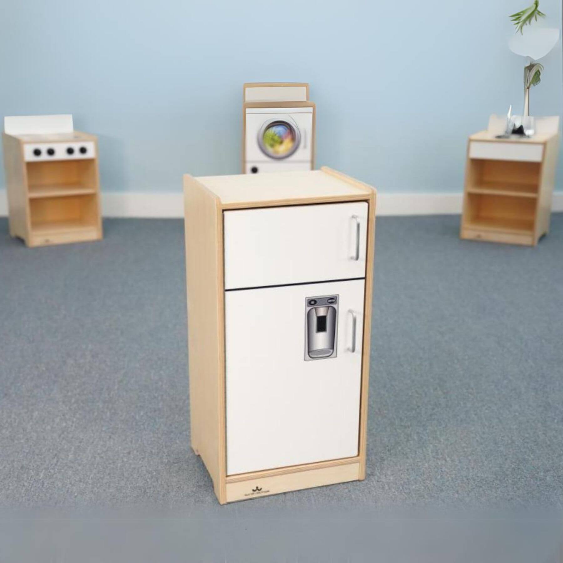 Whitney Brothers Let's Play Toddler Refrigerator White - Lifestyle
