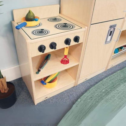 Whitney Brothers Let's Play Toddler Stove, Natural