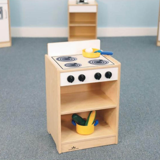 Whitney Brothers Let's Play Toddler Stove White - Lifestyle