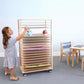 Whitney Brothers Mobile Art Drying Rack - Lifestyle