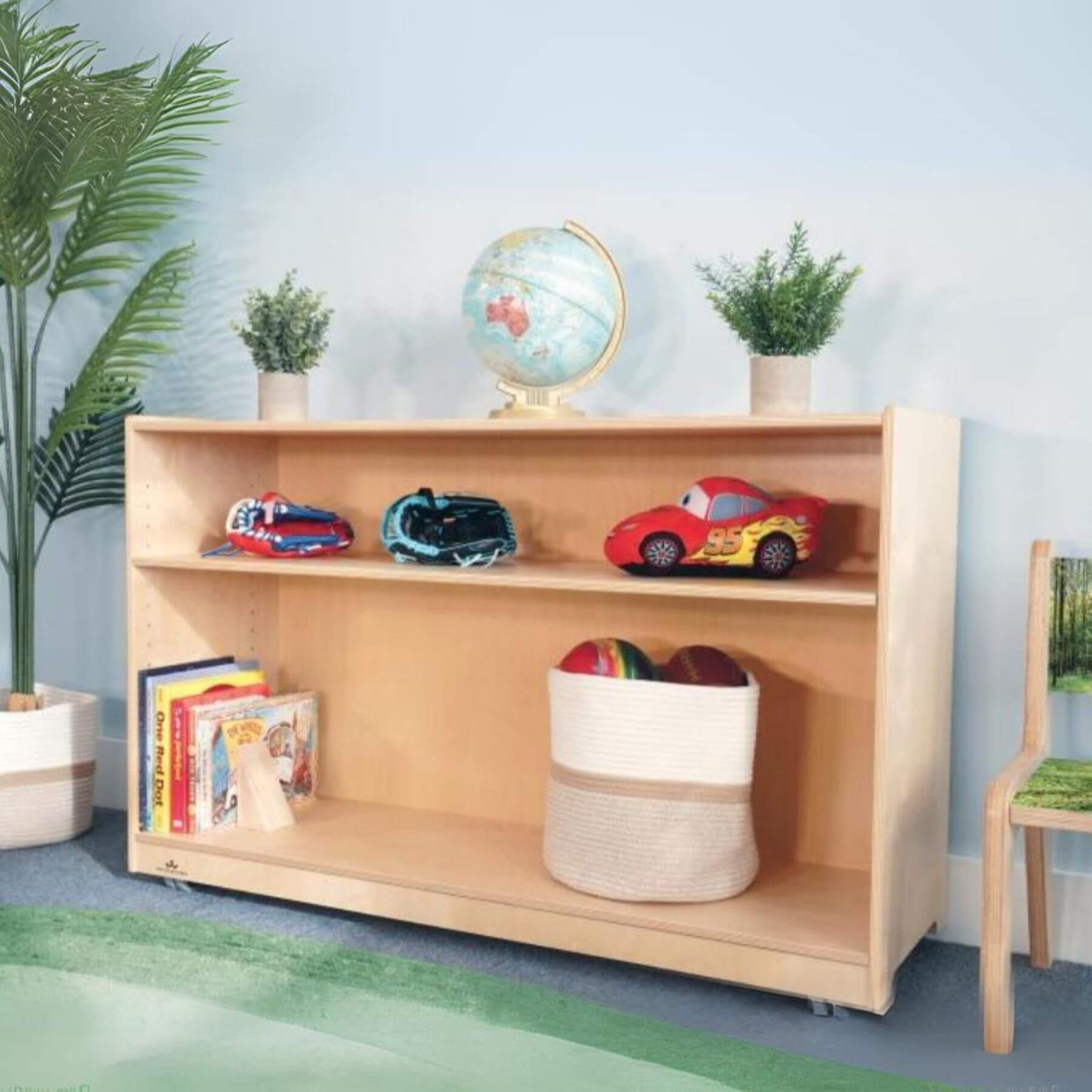 Whitney Brothers Mobile Shelf Cabinet 30H - Lifestyle