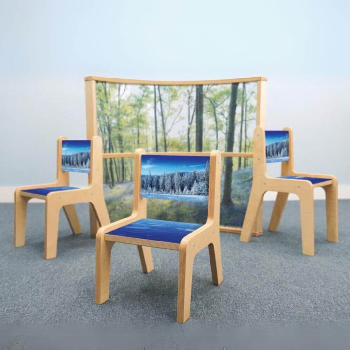 Whitney Brothers Nature View 10H Chair Winter - Lifestyle