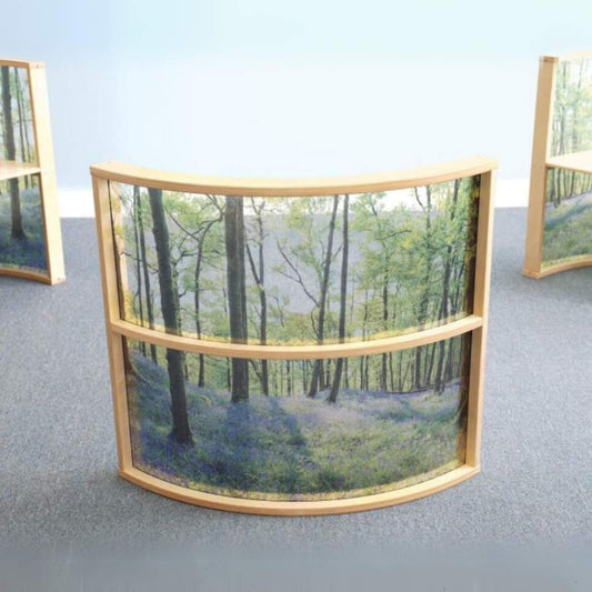 Whitney Brothers Nature View Curved Divider Panel 36H - Lifestyle
