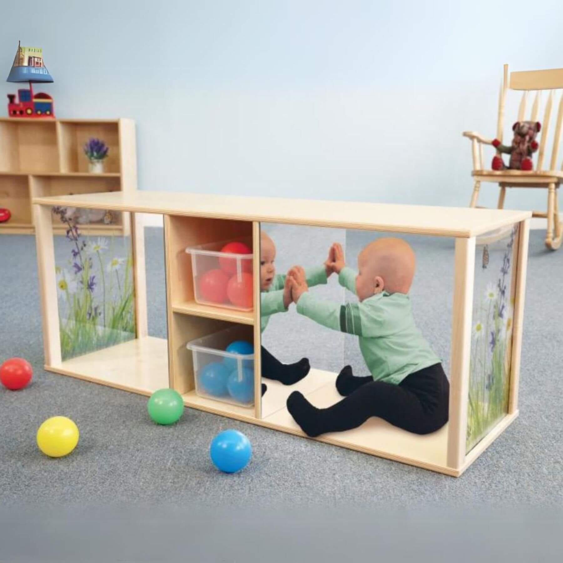 Whitney Brothers Nature View Discovery Crawl-Thru Cabinet - Lifestyle