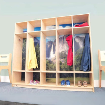 Whitney Brothers Nature View Five Section Coat Locker - Lifestyle