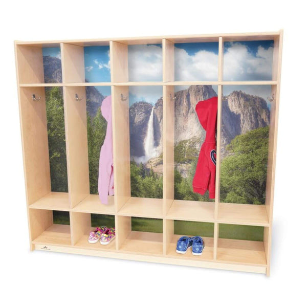 Whitney Brothers Nature View Five Section Coat Locker