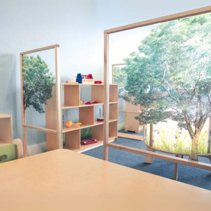 Whitney Brothers Nature View Floor Standing Partition 48W - Lifestyle