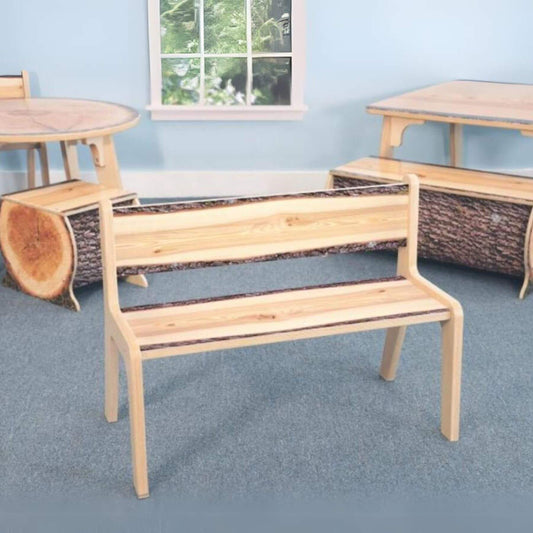 Whitney Brothers Nature View Live Edge Bench 14H - Lifestyle