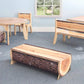 Whitney Brothers Nature View Live Edge Log Bench 10H - Lifestyle