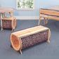 Whitney Brothers Nature View Live Edge Log Bench 14H - Lifestyle