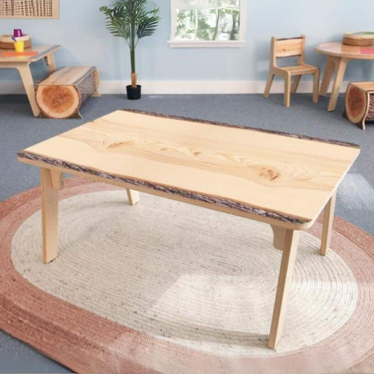 Whitney Brothers Nature View Live Edge Rectangle Table 18H - Lifestyle