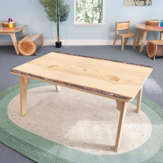 Whitney Brothers Nature View Live Edge Rectangle Table 22H - Lifestyle