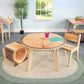 Whitney Brothers Nature View Live Edge Round Table 22H - Lifestyle