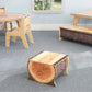 Whitney Brothers Nature View Live Edge Small Log Bench 10H - Lifestyle