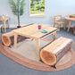 Whitney Brothers Nature View Live Edge Square Table 18H - Lifestyle