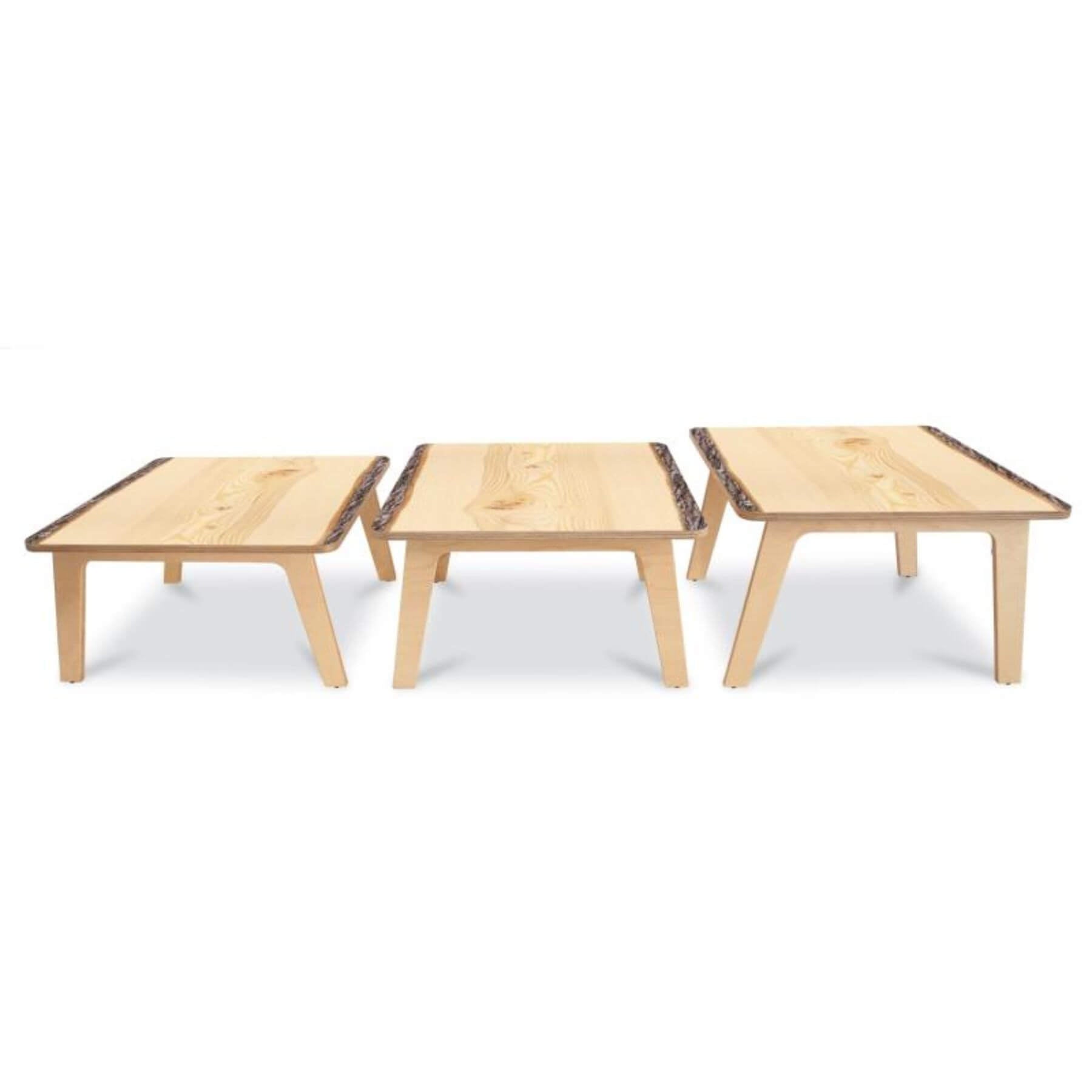 Whitney Brothers Nature View Live Edge Square Table