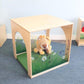 Whitney Brothers Nature View Playhouse Cube And Green Mat Set in a Playroom