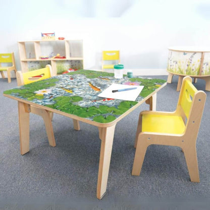 Whitney Brothers Nature View Pond Table 20"H with Two Chairs