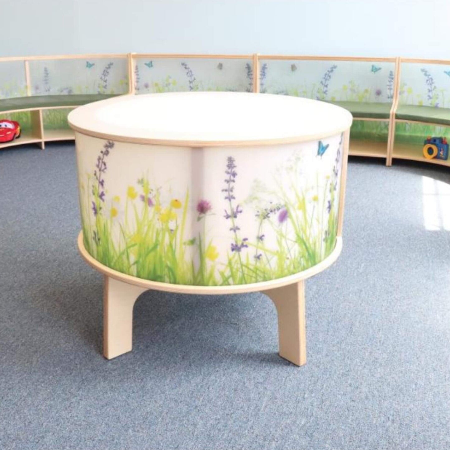 Whitney Brothers Nature View Radiant LED Light Table in Playroom