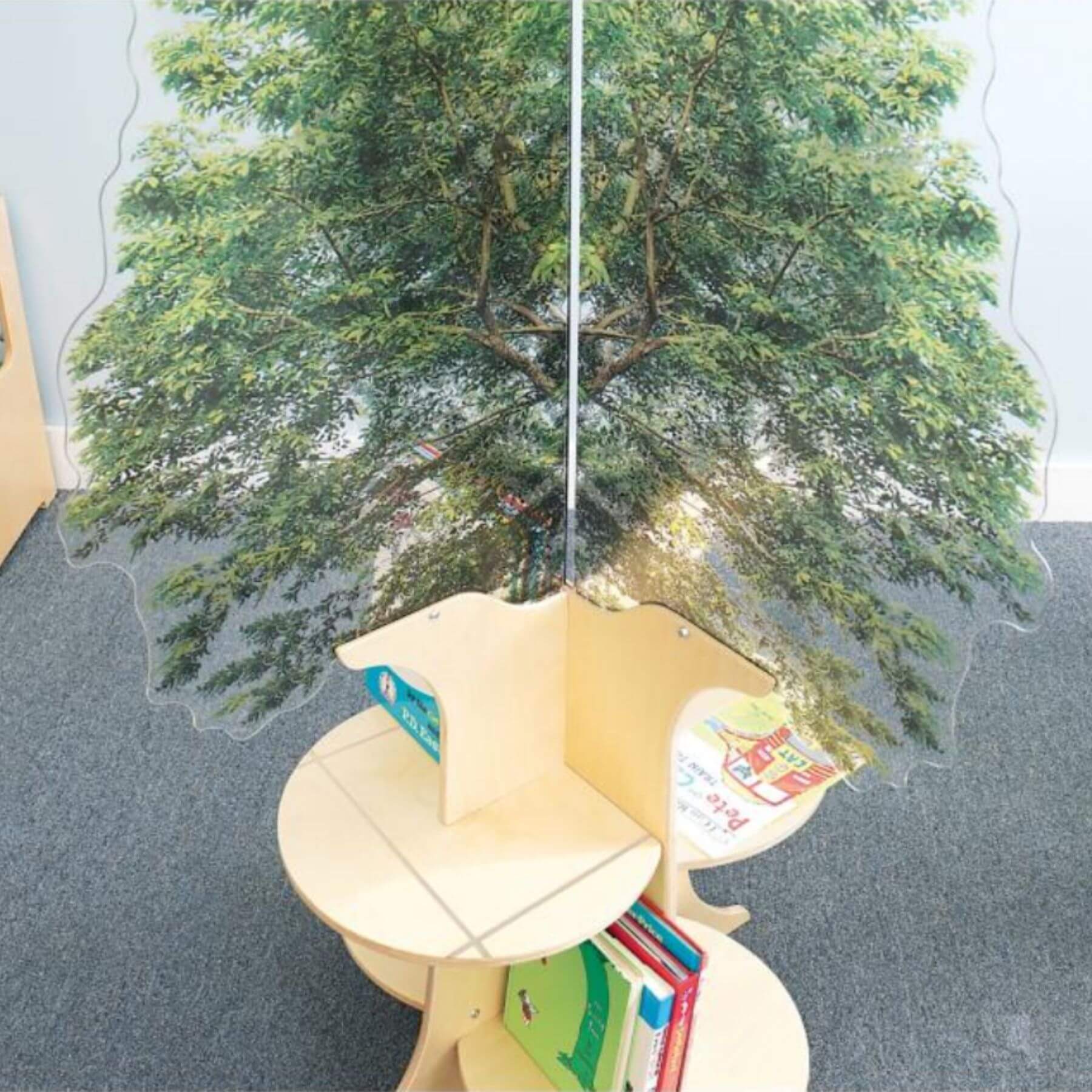 Close View of Whitney Brothers Nature View Tree Book Shelf