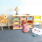 Baby Using Whitney Brothers Nine Tray Mobile Storage Cabinet