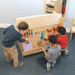 Kids Playing at Whitney Brothers Preschool STEM Cart