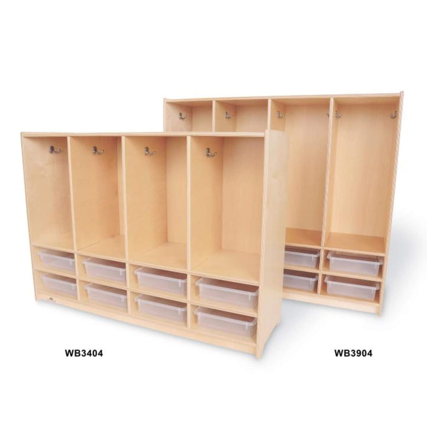 Whitney Brothers Toddler 8 Section Coat Locker With Trays - 2 Different Sizes