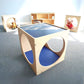 Whitney Brothers Toddler Acrylic Sky Top Play Cube With Mat in a Playroom