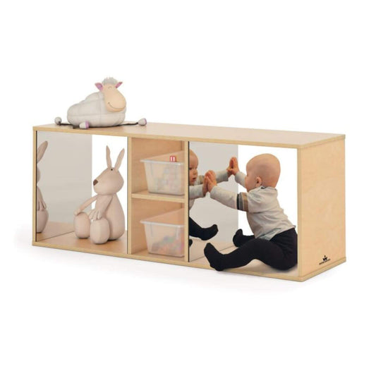 Baby Playing w/ Whitney Brothers Toddler Discovery Crawl Through Cabinet