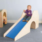 Boy Playing on Whitney Brothers Toddler Slide With Stairs And Tunnel