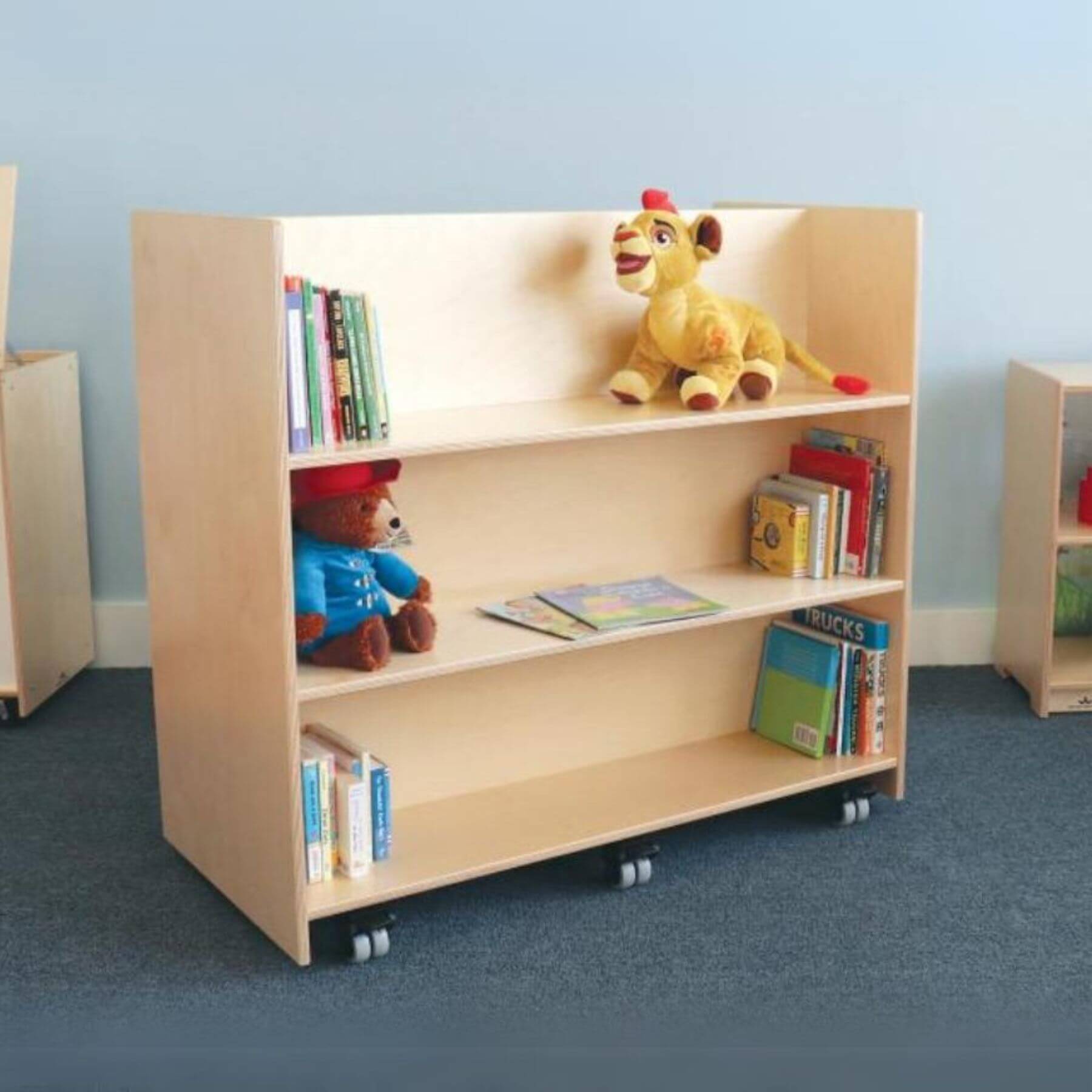 Whitney Brothers Two Sided Book Transportation Center w/ Books and Toys