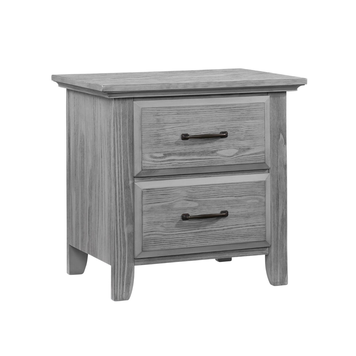 Oxford Baby Willowbrook 2-Drawer Nightstand | Graphite Gray