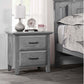 Oxford Baby Willowbrook 2-Drawer Nightstand | Graphite Gray